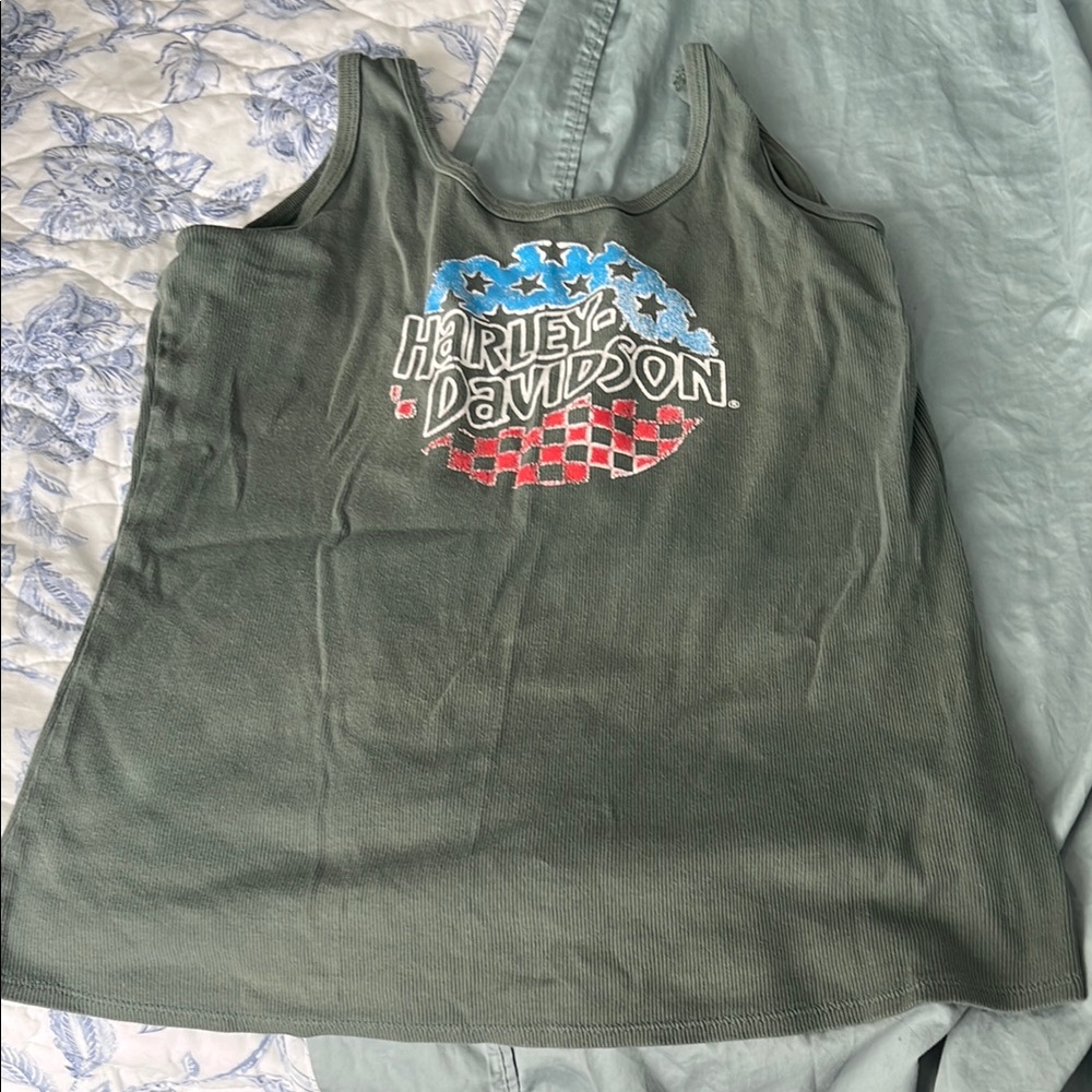 Harley-Davidson Green Tank Top